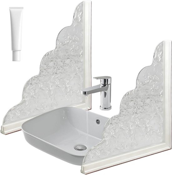 Badkuip Waterkering, Zelfklevende Spatbescherming, Flexibele Doucherand Barrière, Badkamer Wastafel en Washoek, Waterdichte Tub Shield, Home Water Control Solution