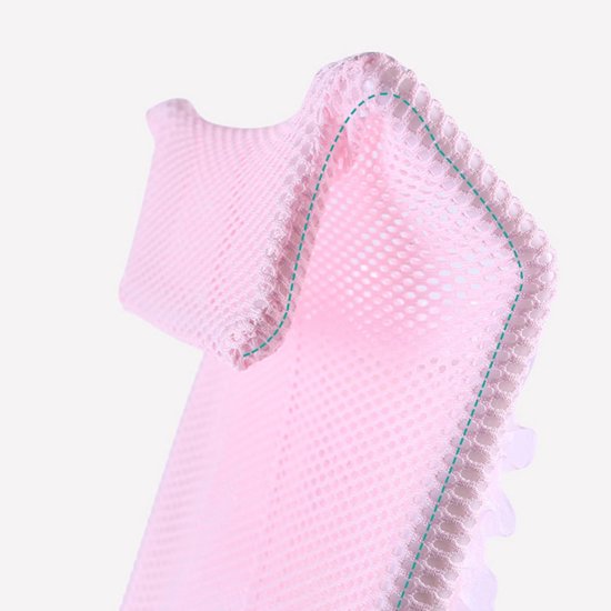 Badondersteuning Baby - Douchezitje Kussen - Veilig Baden - Brede Rand Ontwerp - 58x28x4.2 cm - Roze