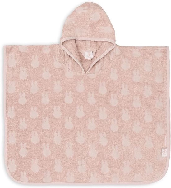 Badponcho Baby - Strandponcho Kinderen - Na Zwemmen - Zachte Terry Stof - 65 x 62 cm - Roze