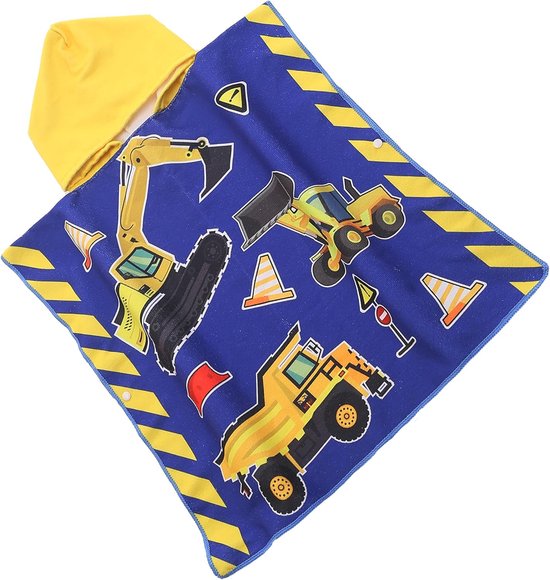 Badponcho kinderen badhanddoek met capuchon badjas voor peuters van Merkloos