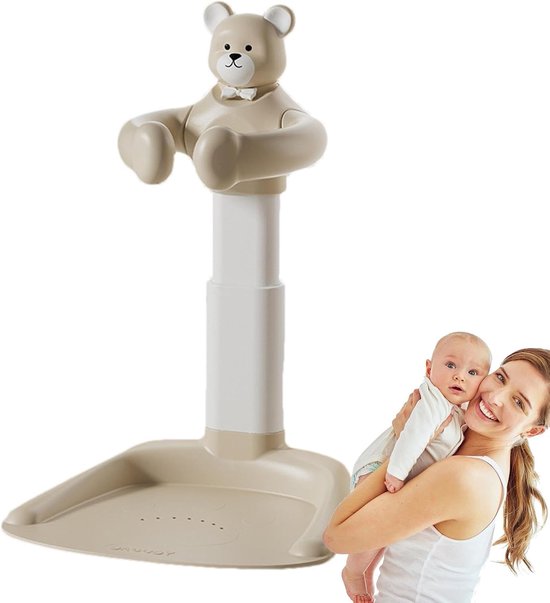 Badrek Kinderen - Douchehouder Zitje - Veilig Baden - Antislip Basis - Verstelbaar - Kaki