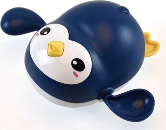 Badspeeltje Pinguin - Opwindbaar Badspeelgoed - Water Speelgoed voor in Bad - Blauw - Vanaf 1 jaar van Toi-Toys