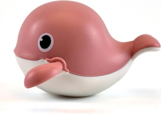 Badspeeltje Walvis - Opwindbaar Badspeelgoed - Water Speelgoed voor in Bad - Roze - Vanaf 1 jaar van Toi-Toys