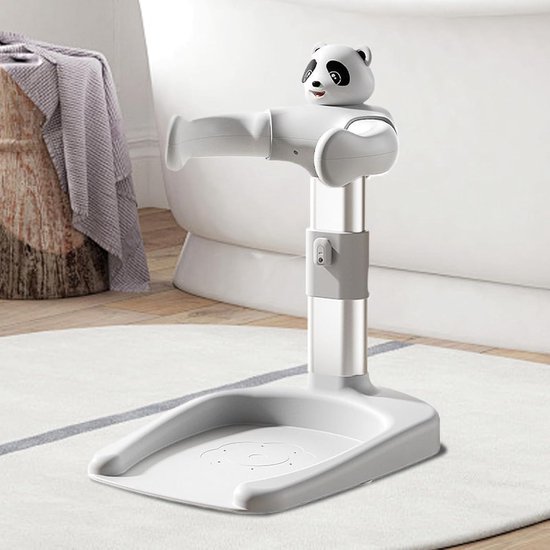 Badstandaard - Zitje voor bad - Baby wassen - Antislip basis - 394 cm breed - Kastanjebruin