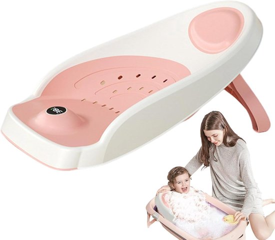Badstoel Baby - Badsteun Kinderen - Veilig Baden - Ergonomisch Ontwerp - 50 x 18 x 28 cm - Roze