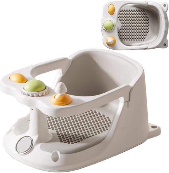 Badstoel Peuter - Baby Zitje - Veilig Baden - Sterke Zuignappen - 20.5 x 29 x 20.5 cm - Basismodel