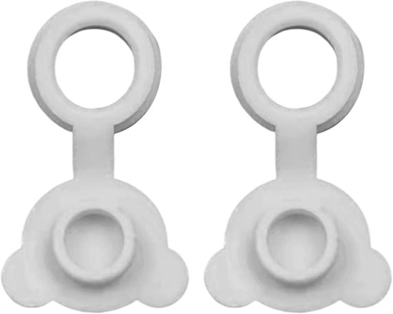 Badstop Silicone - Lekvrije Dop - Water Vasthouden - Schattige Beer Vorm - 6cm Diameter - Grijs