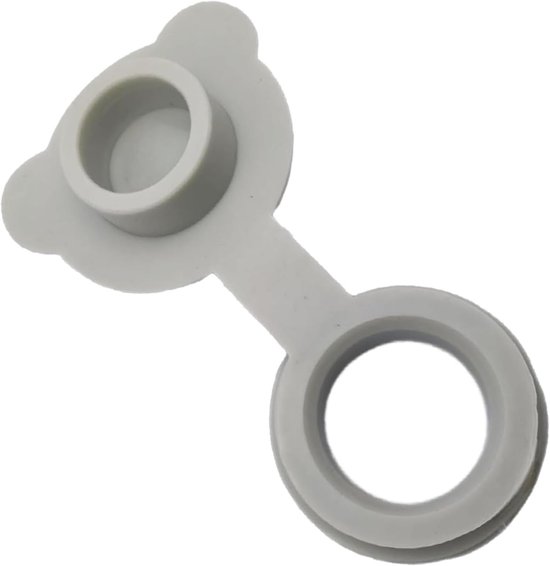 Badstopper - Lekvrije Stop - Water Dicht Houden - Flexibel Siliconen Materiaal - 3 x 2.5 x 1.1 cm - Grijs