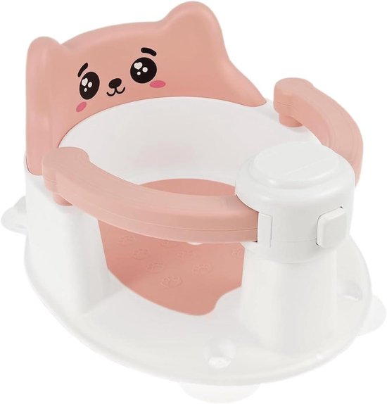 Badzitje Baby - Veilig Zitje - Comfortabel Baden - Antislip Zuignappen - 36x29x20 cm - Roze