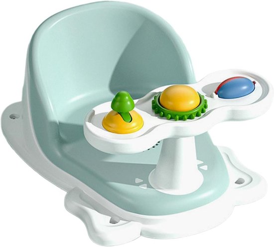 Badzitje Kinderen - Douchezitje Baby - Veilig Baden - Antislip Zuignappen - 41x28x19 cm - Wit
