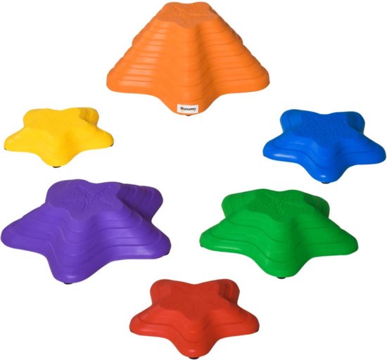 Balansstenen - Balansspel - Stapstenen speelgoed - Stapelstenen - Rivierstenen - Speelgoed - Buitenspeelgoed van Toi-Toys