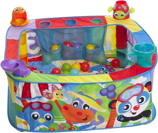 Ballenbad voor baby's - Activiteitengym met Pop and Drop Ball - Geschikt vanaf 6 maanden - Veelkleurig 40175 van Playgro