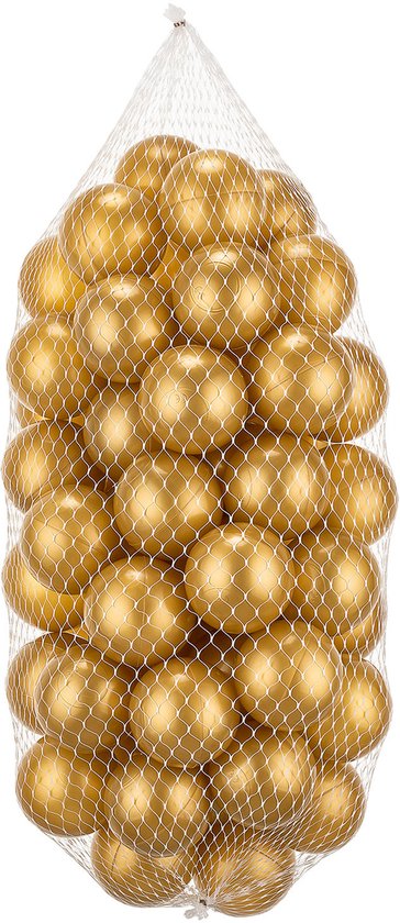 Ballenbak Accessoires - 50 Gouden Ballen - Perfect voor Feestjes - Hoge Kwaliteit Ballenbak Ballen
