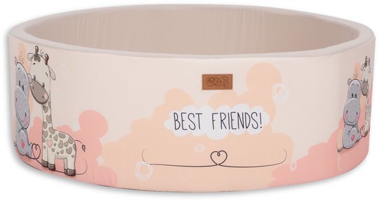 Ballenbak Baby - Speelgoed 1 jaar, 2 jaar, 3 jaar - Best Friends Ballenbad - Ballenbakken - Gomoor - 100% Katoen en BPA vrije ballen 200 stuks Ø 7 cm - Ballen Licht Orange, Zilver, Parel en Parelmoer van Merkloos