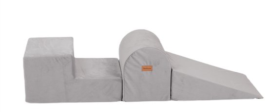 Ballenbak Baby Velvet Taupe Grijs - Speelgoed 1 jaar, 2 jaar, 3 jaar - Speelset Playground Ballenbad Superzacht - Ballenbakken - Kidsdouche -BPA vrije ballen 200 stuks Ø 7 cm - Goud, Zilver, Parelmoer van Merkloos