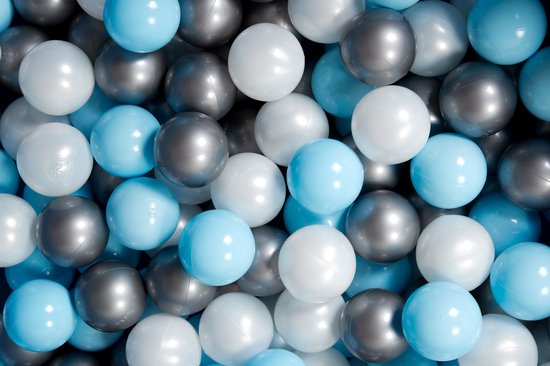 Ballenbak ballen 50 stuks Kidsdouche Ø 7 cm - BABY BLAUW - Licht Blauwe Ballenbad Bal - Baby Speelgoed - Speelgoed 1 jaar, 2 jaar, 3 jaar. van Merkloos