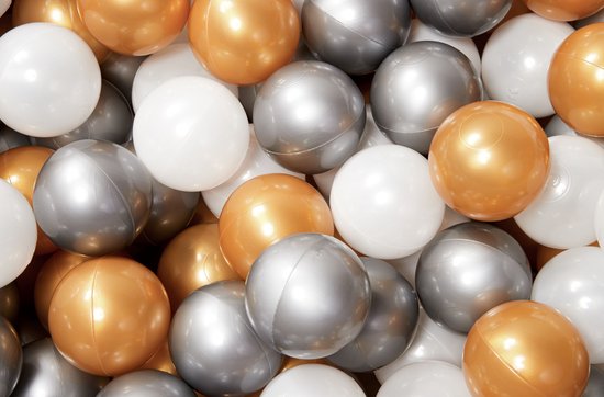 Ballenbak ballen 50 stuks Kidsdouche Ø 7 cm - GOUD - Gouden Ballenbad Bal - Baby Speelgoed - Speelgoed 1 jaar, 2 jaar, 3 jaar van Merkloos