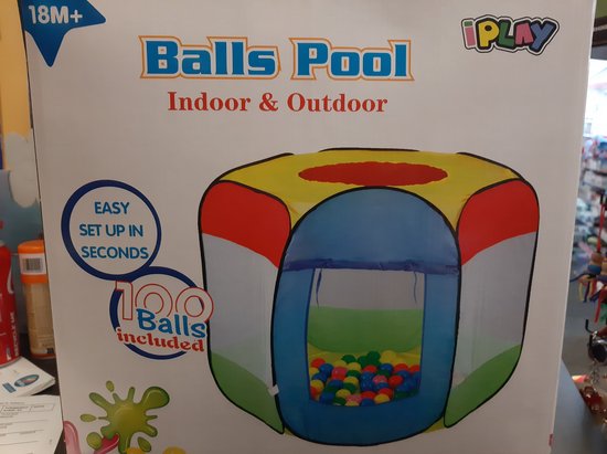 Ballenbak met 100 ballen van Merkloos