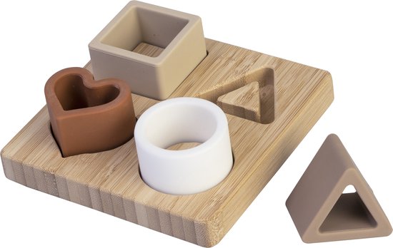 BamBam Bamboe Vormenstoof met siliconen vormen  - BPA vrij - Baby cadeau van BamBam
