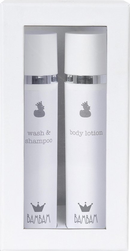 BamBam Cadeaudoos Bad set - Wash & Shampoo en Bodylotion - Baby cadeau van BamBam