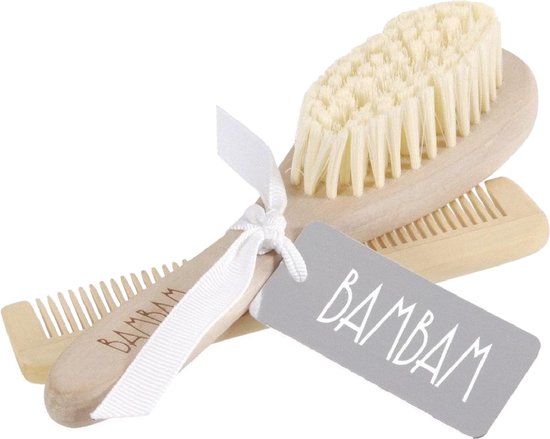 BamBam Eco-vriendelijk houten Borstel & Kam - Baby cadeau van BamBam
