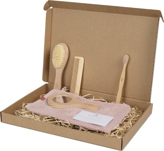 Bambam Giftbox Organic Baby Care Pink van BamBam