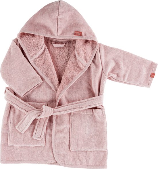 BamBam Organisch katoenen Badjasje - Roze - Baby cadeau van BamBam