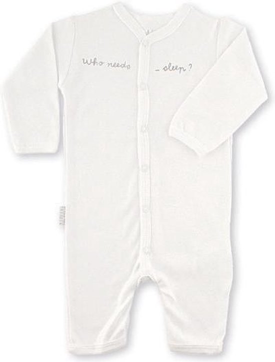 BamBam Pakje "who needs sleep" - Wit - Baby cadeau van BamBam