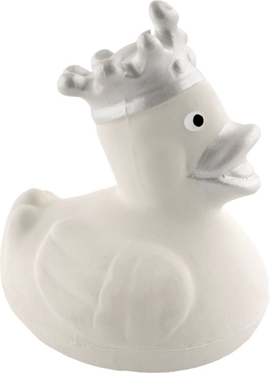BamBam Rubberen Badeend - Wit - Baby cadeau van BamBam