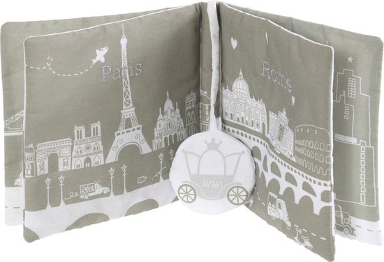 BamBam Stoffen boek 'the world is your playground' - Baby cadeau van BamBam