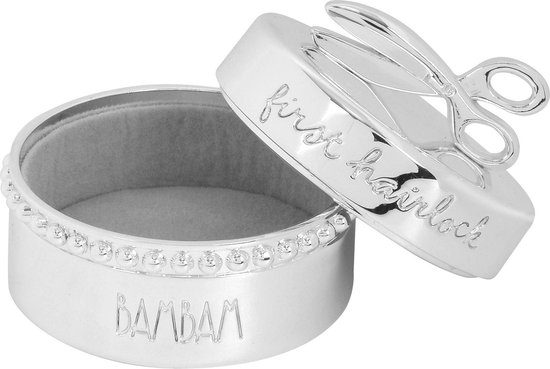 BamBam Verzilverd Haarlokdoosje van Merkloos
