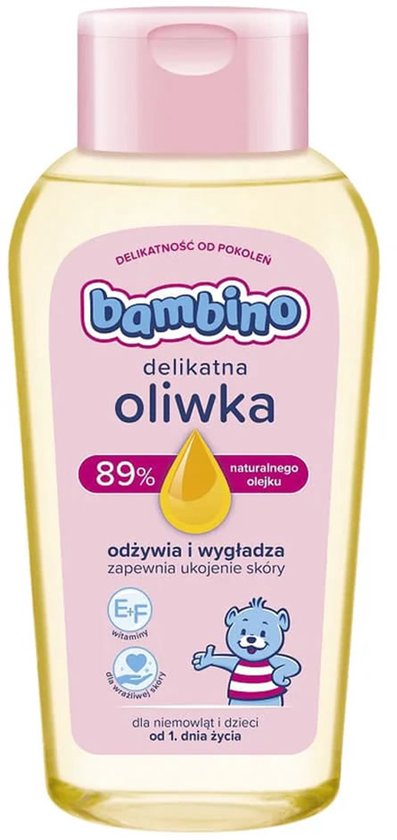 Bambino Babyolie – Verzachtend & Hydraterend – Vanaf de Eerste Dag – 89% Natuurlijke Olie - 150 ml van Merkloos