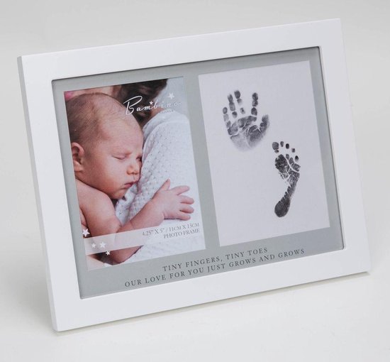 Bambino fotolijst hand- en voetprint inkless van Merkloos