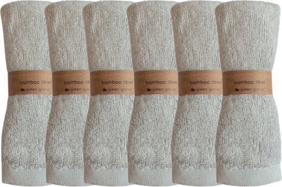 Bamboe Baby Waslapjes –  6 Stuks – Handdoeken  – Wasdoeken –  Washandje  –  Spuugdoekje  –  Baddoek  –  Badtextiel  –  100% Bamboe –  Hypoallergeen – Antibacterieel – Babyshower  –  Kraamcadeau van Little Dutch