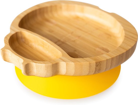 Bamboe Lieveheersbeestje Bord - Geel van BIBS