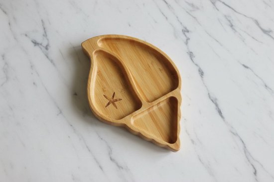 Bamboo bord - kinderservies - zuignap - ijsje van Merkloos