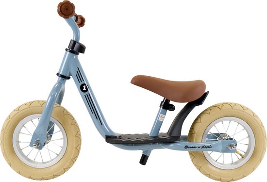 Bandits & Angels loopfiets Starter retro petrol blauw - 2 jaar - jongens en meisjes - metaal - petrol blue van Bandits & Angels