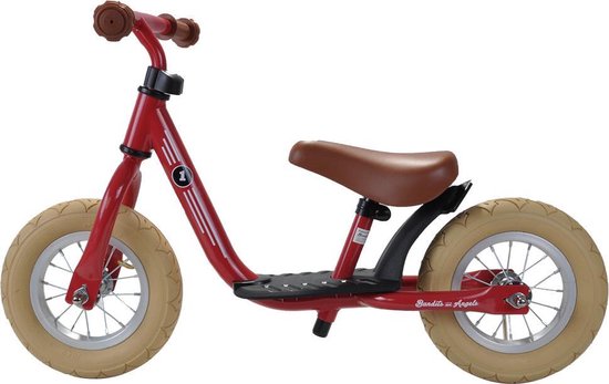Bandits & Angels loopfiets Starter retro rood limited - 2 jaar - jongens en meisjes - metaal - rood van Bandits & Angels