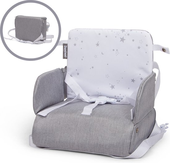 Baninni 2-in-1 Stoelverhoger & Lunchtas Elvira Grijs van Baninni