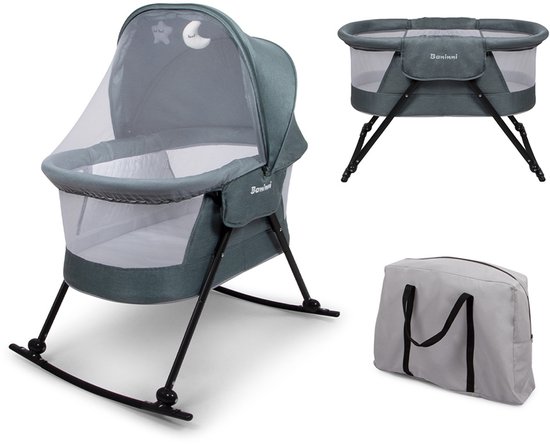 Baninni 3-in-1 Schommelwieg Adora Groen van Baninni