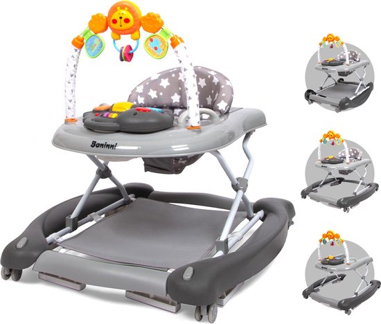 Baninni 5-in-1 Loopstoel Maya Grijs van Baninni