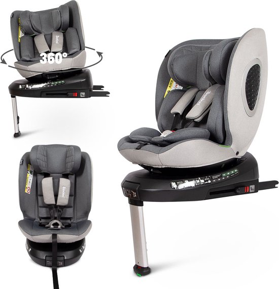 Baninni Autostoel 360° i-Size 40-150cm – 36kg Tullio Grijs van Baninni