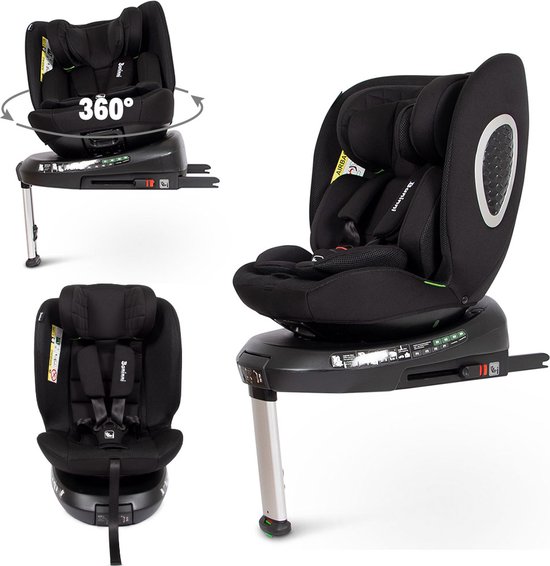 Baninni Autostoel 360° i-Size 40-150cm – 36kg Tullio Zwart van Baninni