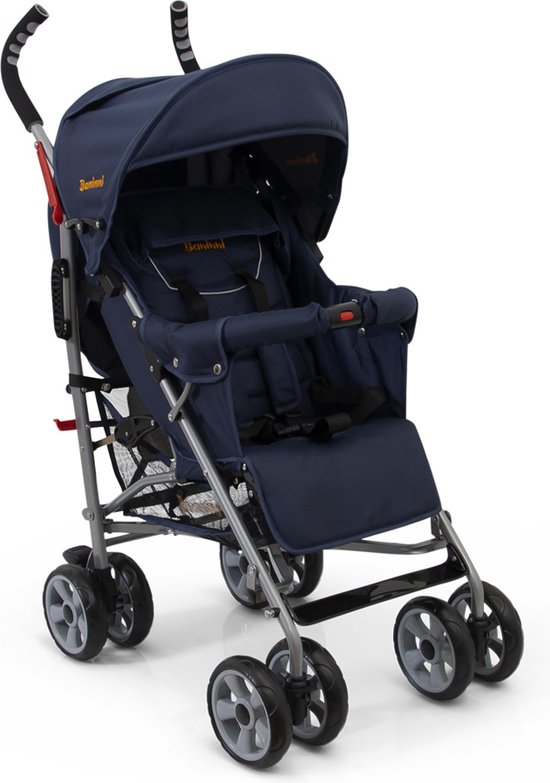 Baninni Buggy Luca Donker Blauw - Incl. Regenhoes van Baninni