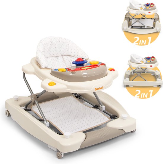Baninni Loopstoel Classic 2-in-1 Beige van Baninni