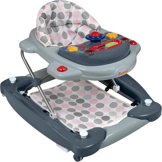 Baninni Loopstoel Classic 2-in-1 Roze - Grijs van Baninni