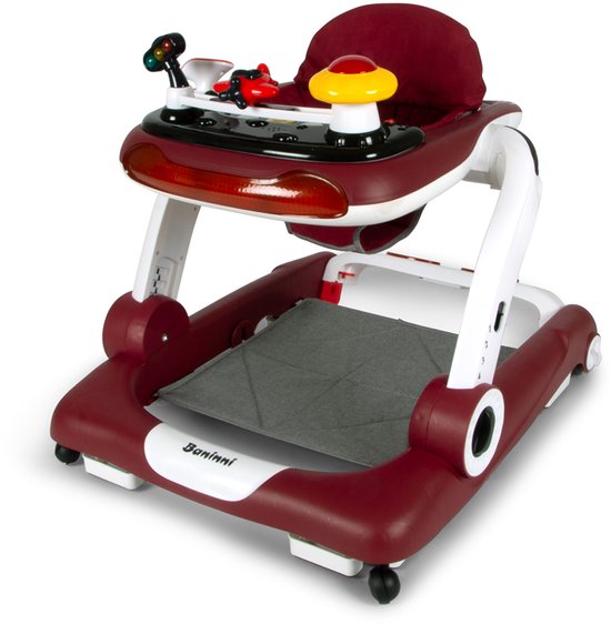 Baninni Loopstoel Vico 5-in-1 Rood van Merkloos