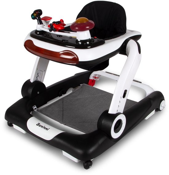 Baninni Loopstoel Vico 5-in-1 Zwart van Baninni