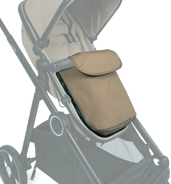 Baninni Voetenzak voor Duo Kinderwagen Luiz XL Taupe van Merkloos