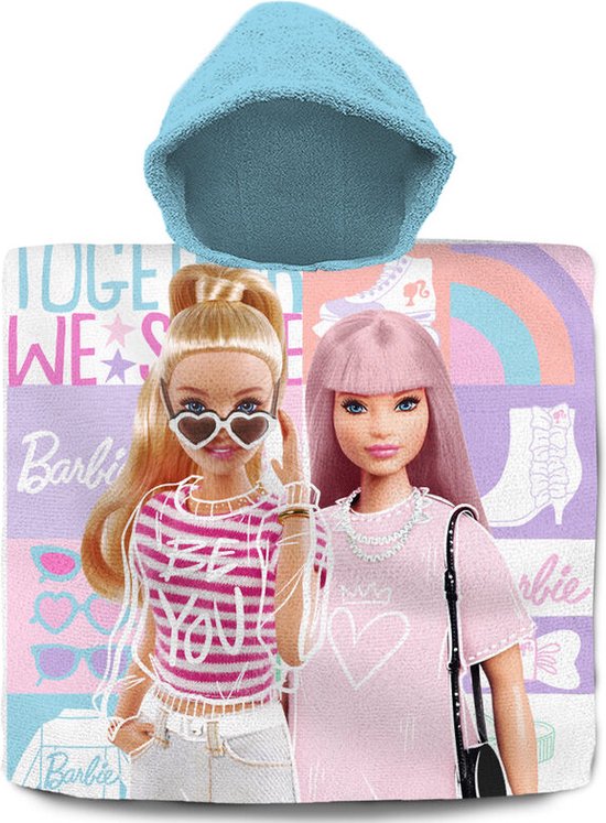 Barbie - Baddoek Poncho (60x60cm) - 100% katoen van Barbie